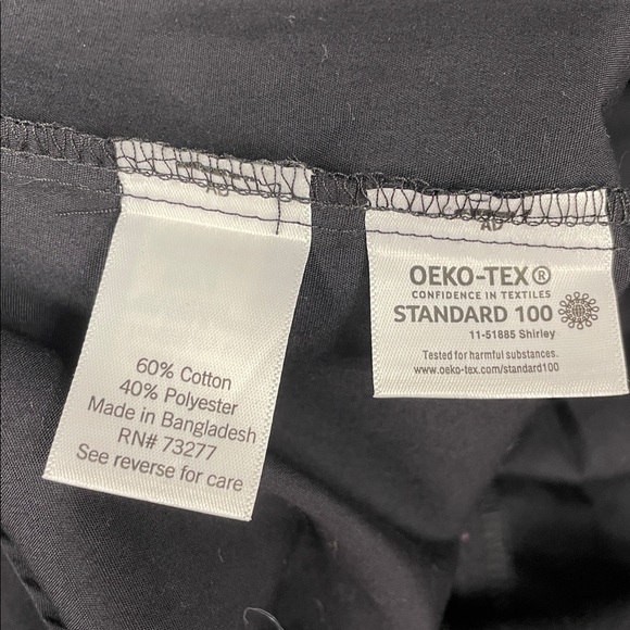 Croft&Barrow Black Button Up Long Sleeve Front Pocket Dress Casual Shirt Sz XXL - Picture 8 of 8